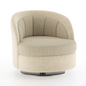 Beige Round Modern singlesofa