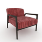 VelvetModernChair singlesofa