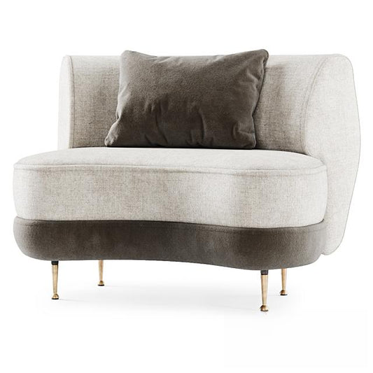 Modern Curved Sofa singlesofa