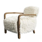 Fuzzy White Chair singlesofa