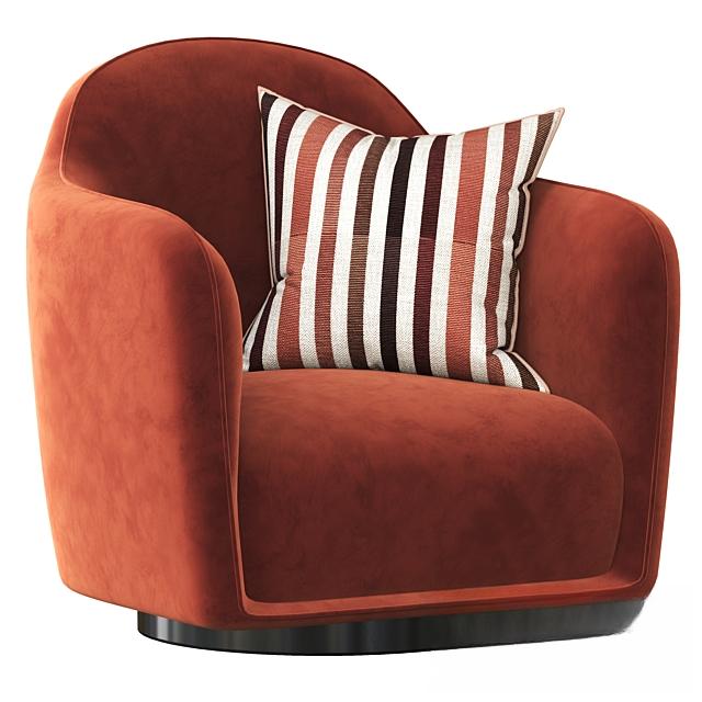 Orange Modern Chair singlesofa