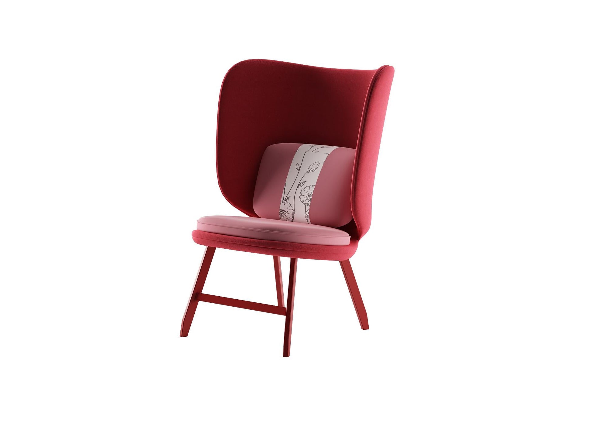 Red Modern Chair singlesofa