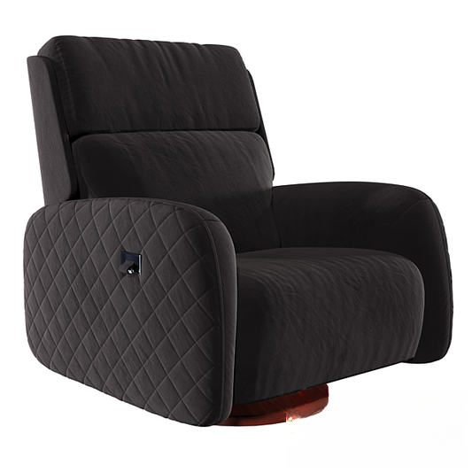 Black Swivel Armchair singlesofa