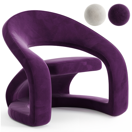 Purple Modern Chair singlesofa