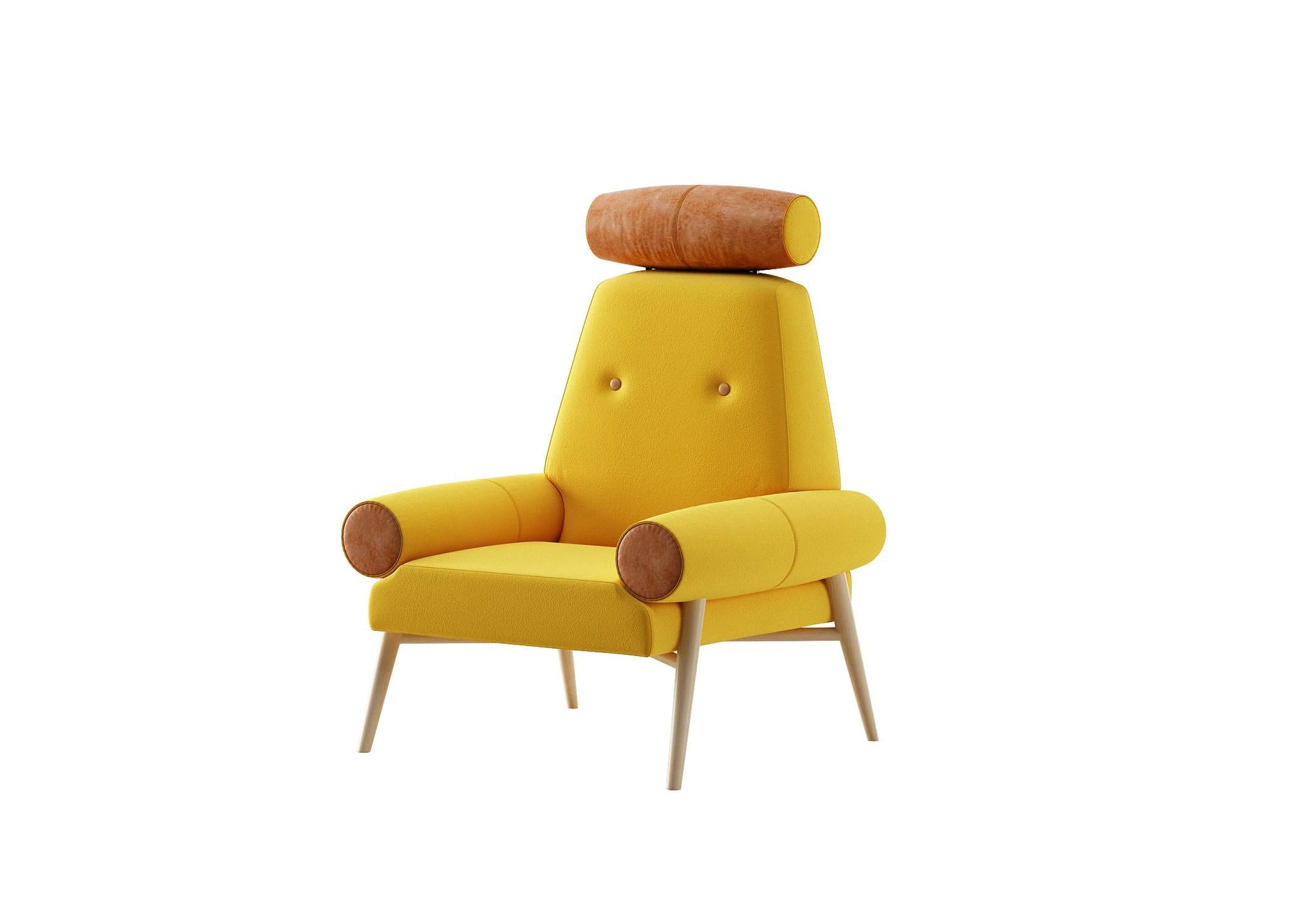 Yellow Modern Chair singlesofa