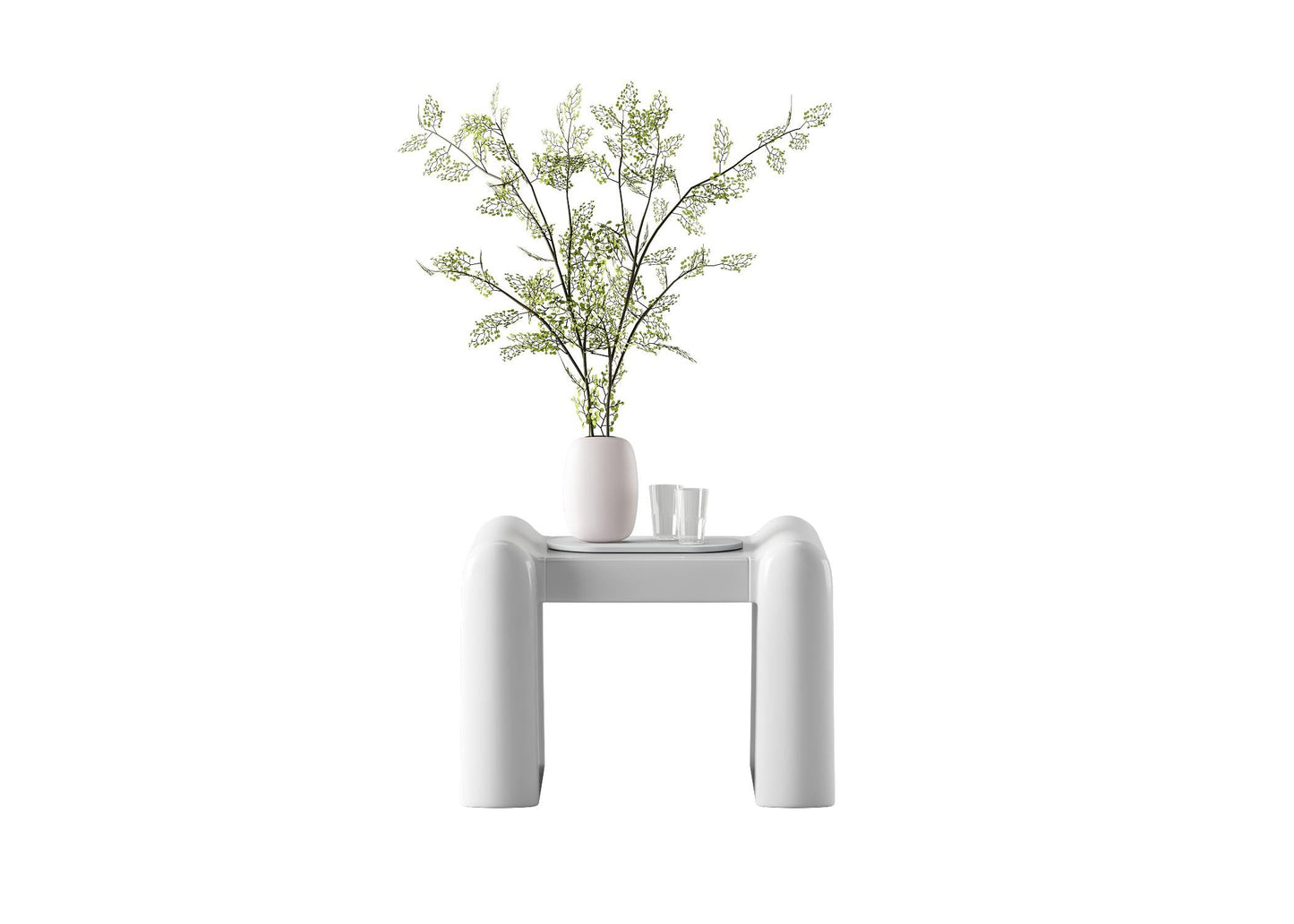 White Minimalist Teatable table