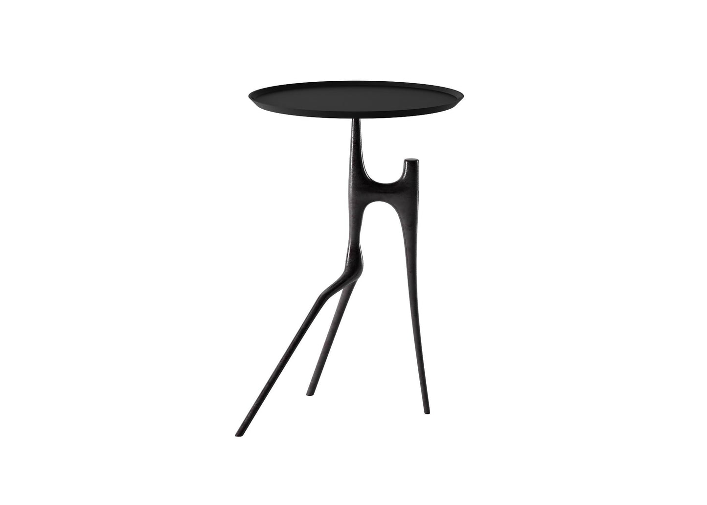 Black Round Teatable table
