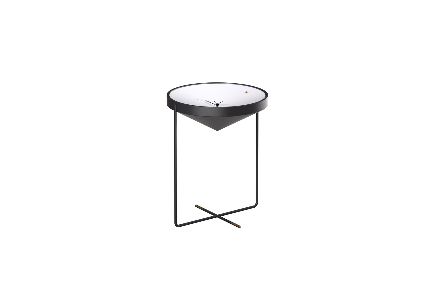Round black teatable table