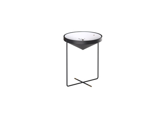 Round black teatable table
