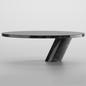 Black marble teatable table