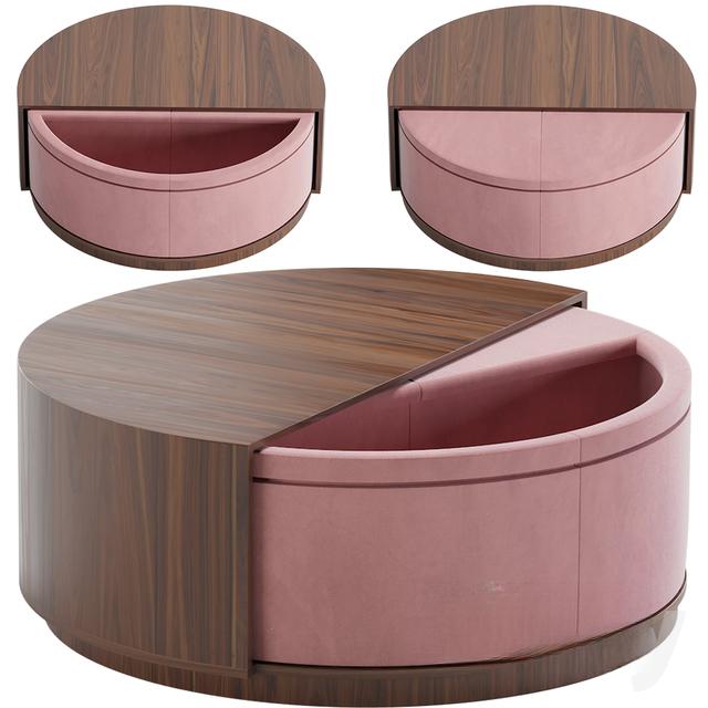 Round Teatable Pink table