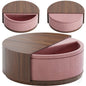 Round Teatable Pink table