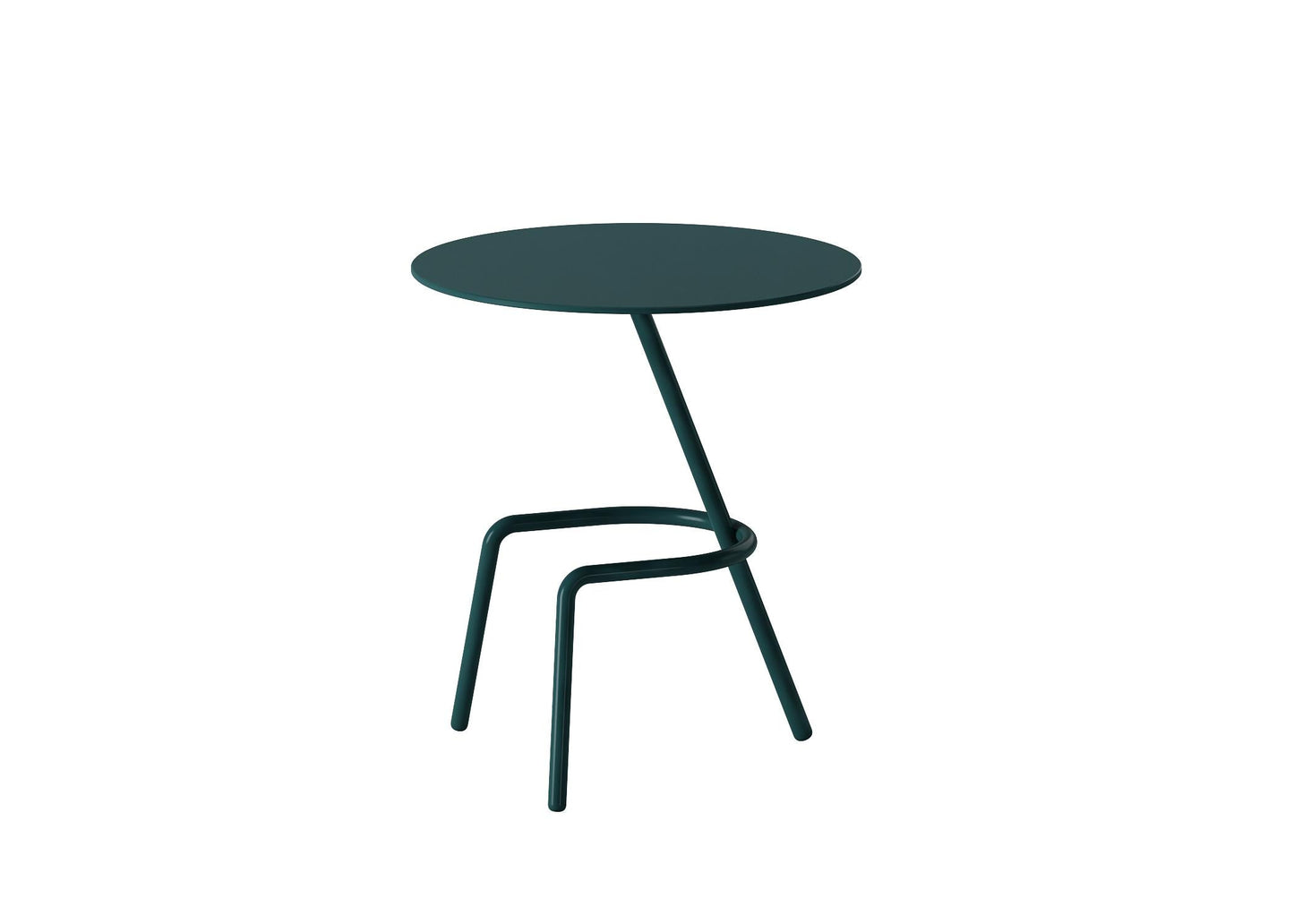 Round black teatable table