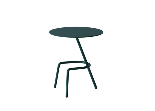 Round black teatable table