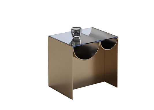 Metal Glass Modern table