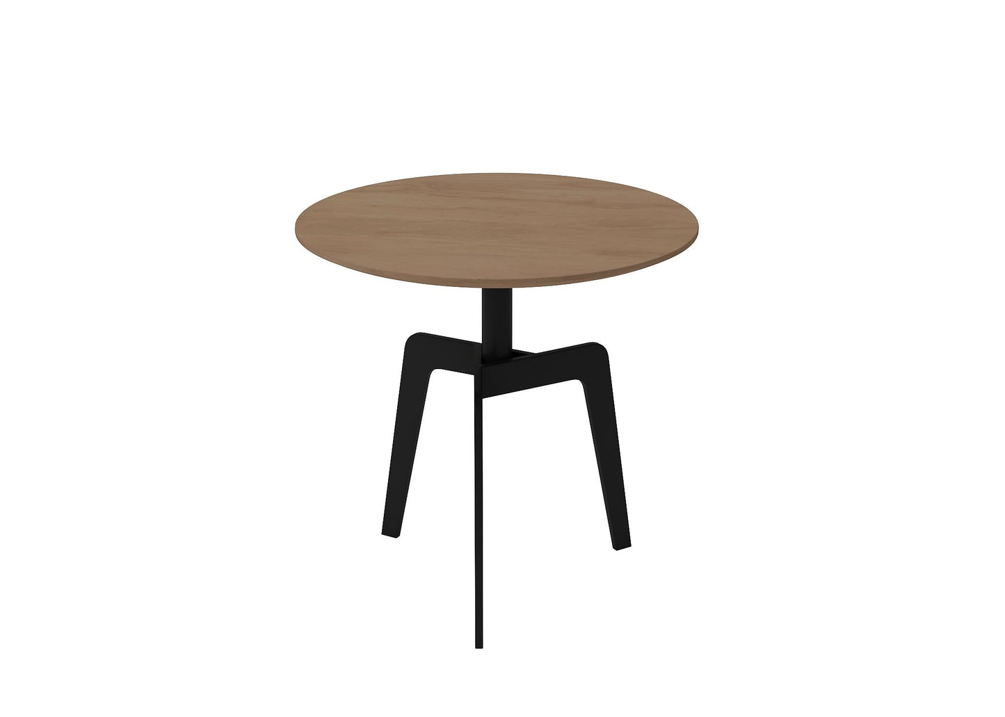 Round wooden teatable table