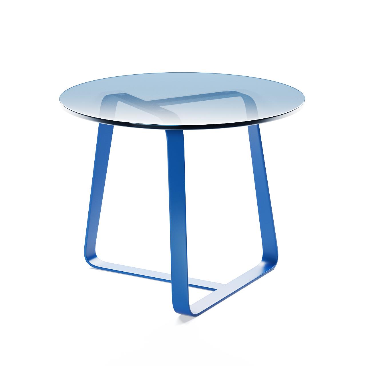 Round Blue Teatable table
