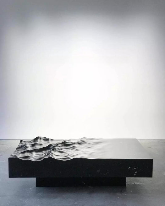 Black Abstract Teatable table