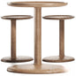 Round wooden teatable table