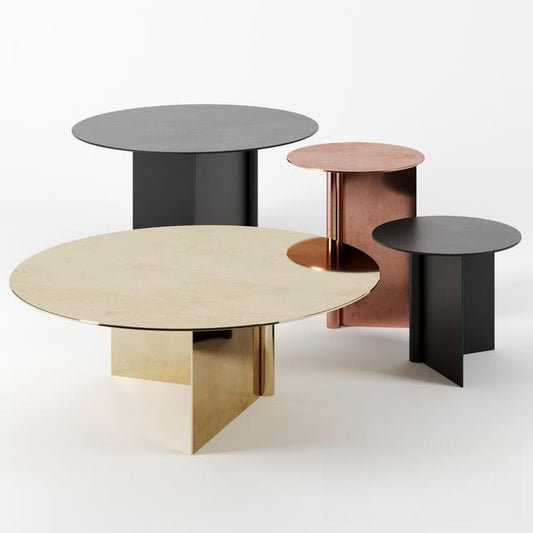 Geometric Round Teatable table