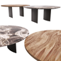 Marble wood modern table