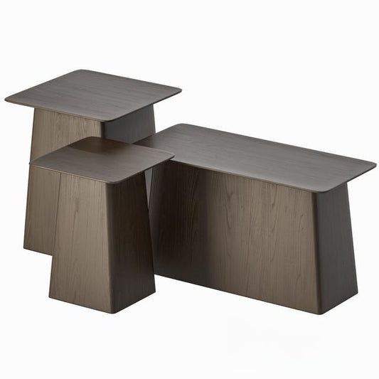 Geometric Wood Teatable table