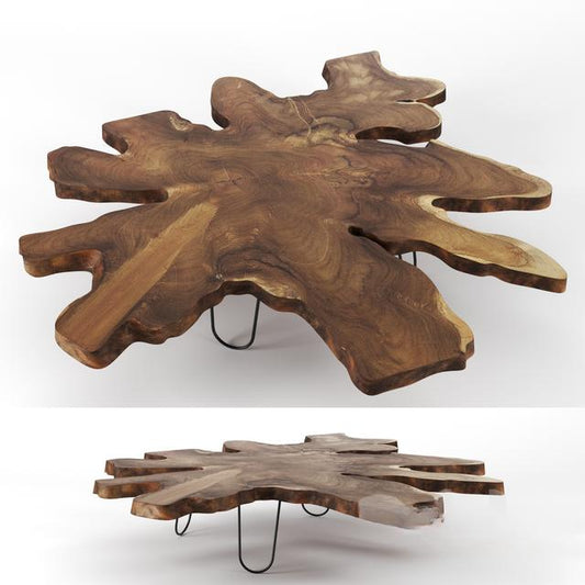 Natural Wood Teatable table