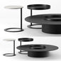Round Black Modern table
