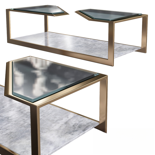 Geometric modern teatable table