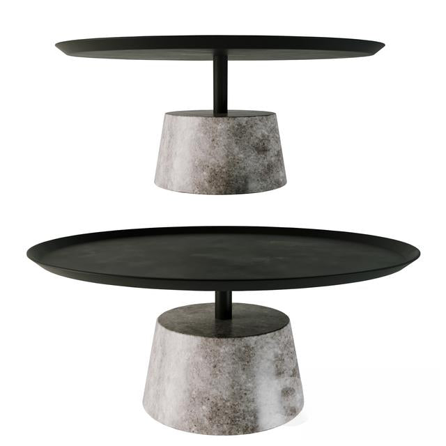 Round Concrete Teatable table