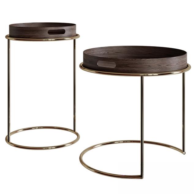 Round Metal Teatable table