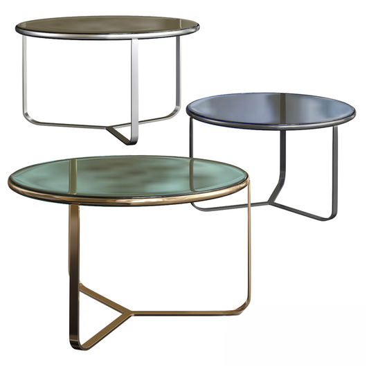 Round Glass Teatable