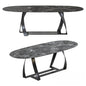 Marble Oval Teatable table