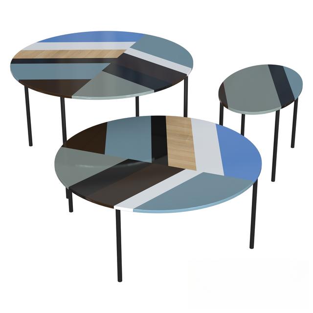 Geometric Colorful Teatable table