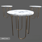 Marble Gold Teatable table