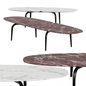 Marble Oval Teatable table