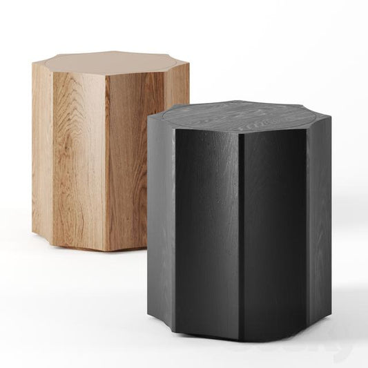 Hexagon Wooden Teatable table