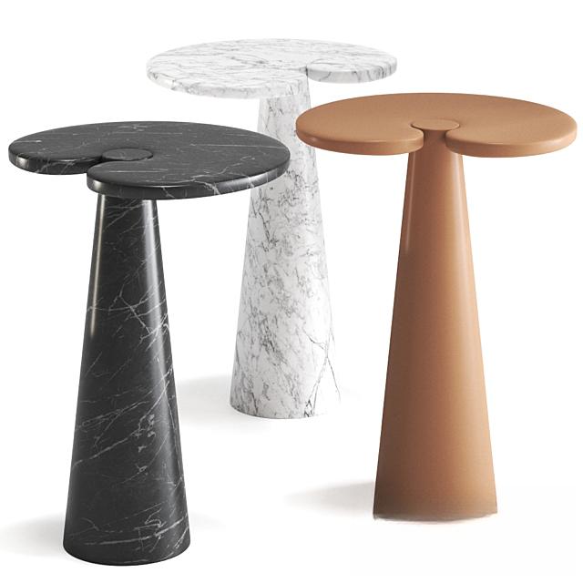 Marble geometric teatable table