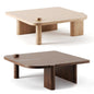 Square wooden teatable table