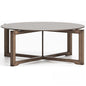 Round wooden teatable table
