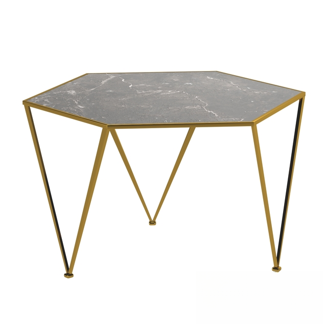 Hexagon Marble Teatable table