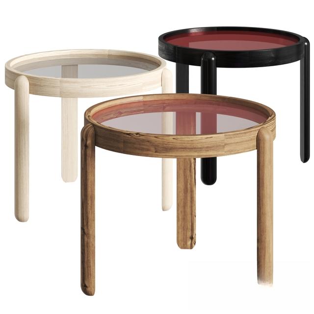 Round Wooden Teatable table