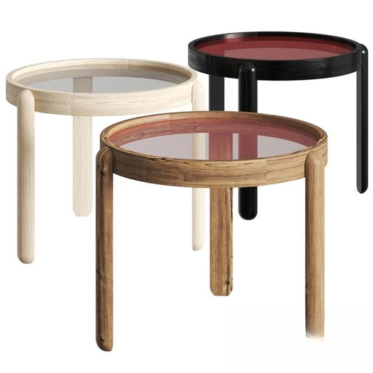 Round Wooden Teatable table