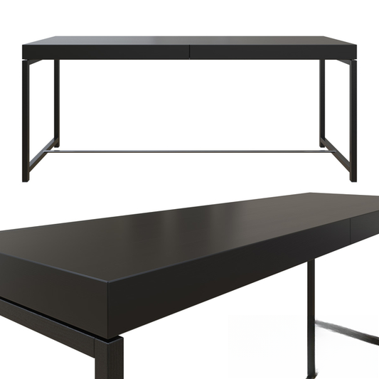 Black Rectangular Teatable table