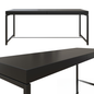 Black Rectangular Teatable table