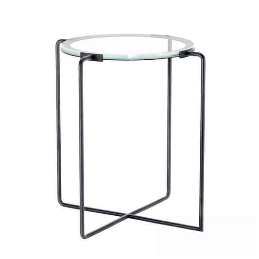Round glass teatable table