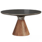 Round wooden teatable