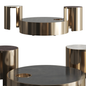 Round Metal Teatable