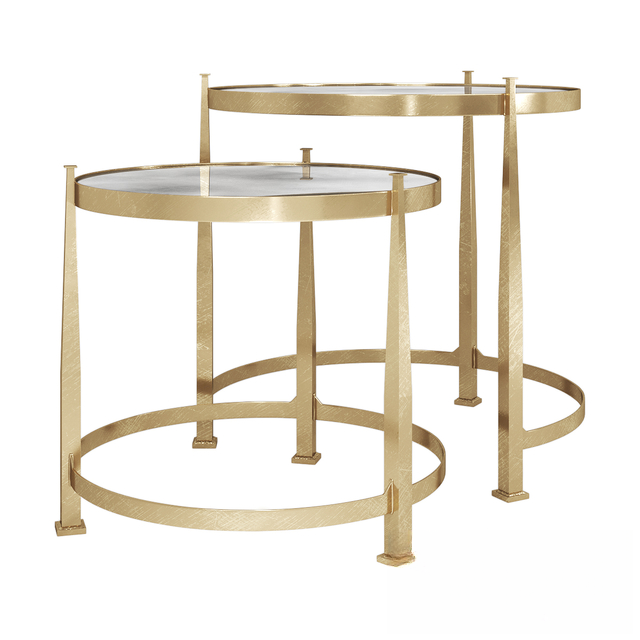 Round Metal Teatable