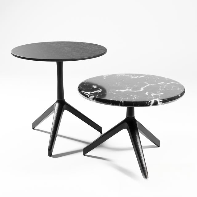 Round Black Teatable table